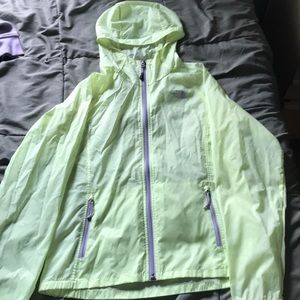 Yellow Northface windbreaker